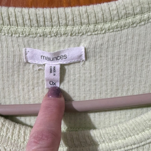 Maurices Pastel Green Crew Neck Sweater - Picture 2 of 8